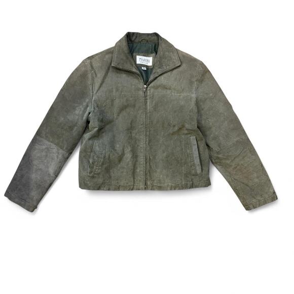 Vintage earthy tone rugged 90s faded green Wilson's Leather Maxima womens small - Picture 2 of 8